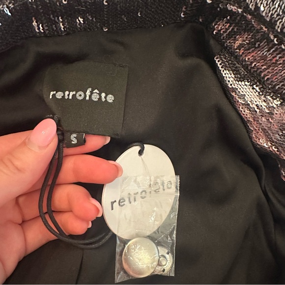 NWT $895 Retrofete Sequined selena jacket dress- Size small - Picture 6 of 6